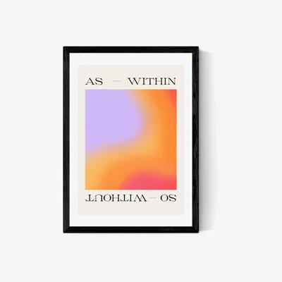 Olivia's As Within So Without by Tiger Spirit Prints - A2 Black Framed Art Print