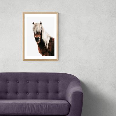 Olivia's Horse by Rafael Farias - A3 Oak Framed Art Print