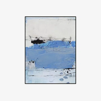 Olivia's Liang & Eimil River Flows Wall Art Blue