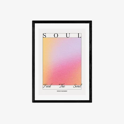 Olivia's Feed The Soul by Tiger Spirit Prints - A3 Black Framed Art Print