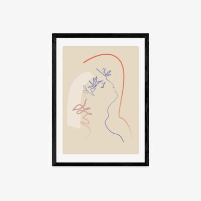 Olivia's Kisses from Heaven by Flower Love Child - A3 Black Framed Art Print