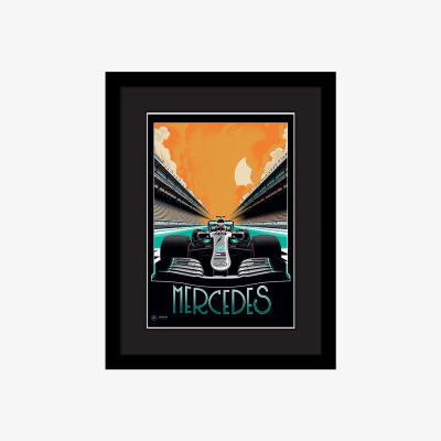 Olivia's The Art Group Zoom F1 (Mercedes) Pre Framed / Large