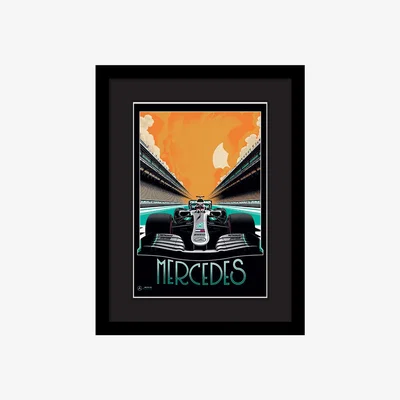 Olivia's The Art Group Zoom F1 (Mercedes) Pre Framed / Large