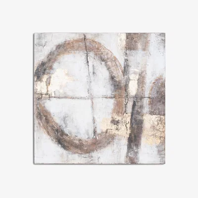 Olivia's Hill Capri Hand Painted Canvas Bronze & Gold