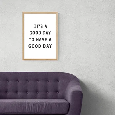 Olivia's Good Day by Sisi & Seb - A3 Oak Framed Art Print