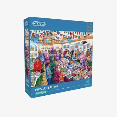 Downtown Gibsons Puzzle Festival 1000 Piece Puzzle In Multi