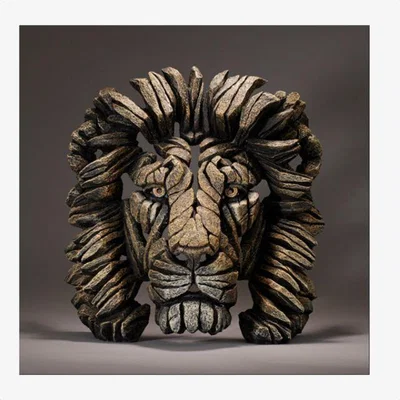 Downtown Edge Lion Bust Sculpture