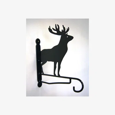 Downtown Poppy Forge Stag Feature Bracket In Black