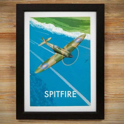 Downtown Military Heritage Frame Print - Spitfire