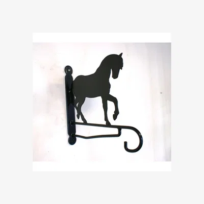Downtown Poppy Forge Horse Feature Bracket In Black