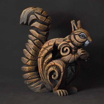 Downtown Edge Red Squirrel Sculpture