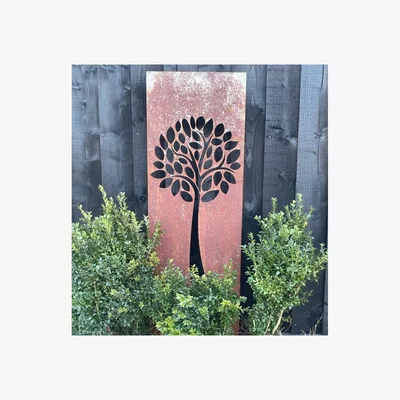 Downtown Poppy Forge Tree Decorative Garden Screen - Large In Metal