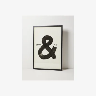 Oliver Bonas You & Me Framed Wall Art