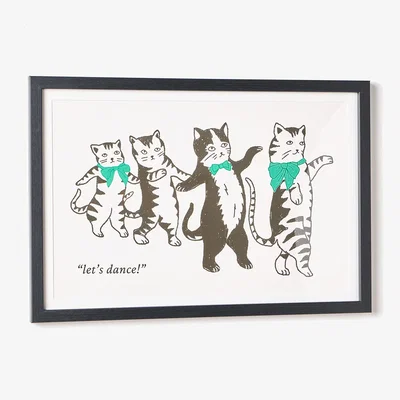 Oliver Bonas "Let's Dance!" Framed Wall Art