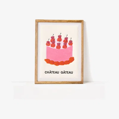 Oliver Bonas Chateau Gateau Embroidered Framed Wall Art