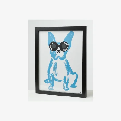 Oliver Bonas Bad to the Bone Dog Wall Art