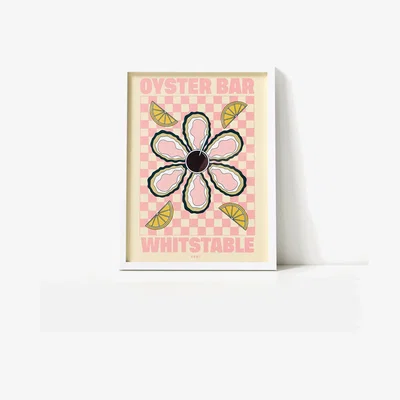 Oliver Bonas Whitstable Oyster Bar Framed Wall Art
