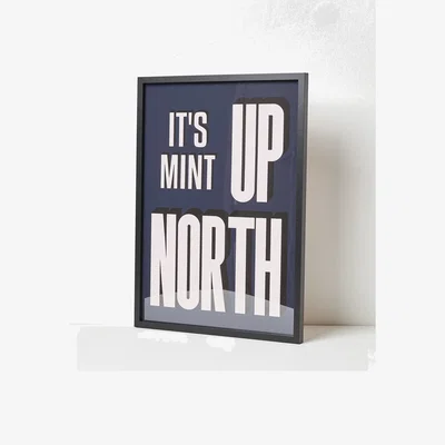 Oliver Bonas It's Mint Up North Framed Wall Art