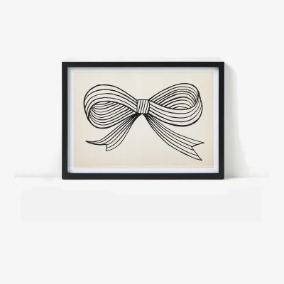 Oliver Bonas Bow Framed Wall Art