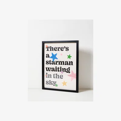 Oliver Bonas Starman Framed Wall Art
