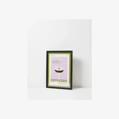 Oliver Bonas Espresso Martini Framed Wall Art