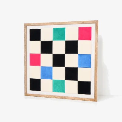 Oliver Bonas Dance Floor Chequerboard Framed Wall Art