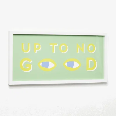 Oliver Bonas Up To No Good Framed Wall Art