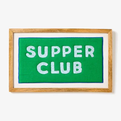 Oliver Bonas Supper Club Beaded Framed Wall Art