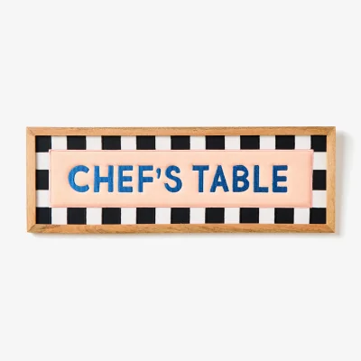 Oliver Bonas Chef's Table Embroidered Framed Wall Art