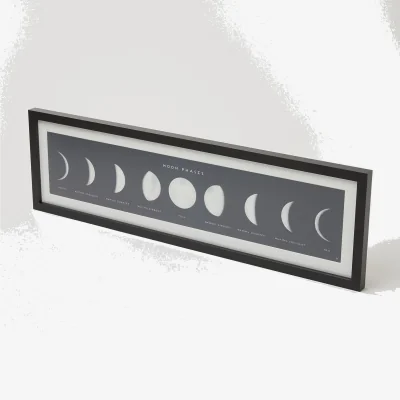 Oliver Bonas Moon Phases Diamond Dust Wall Art