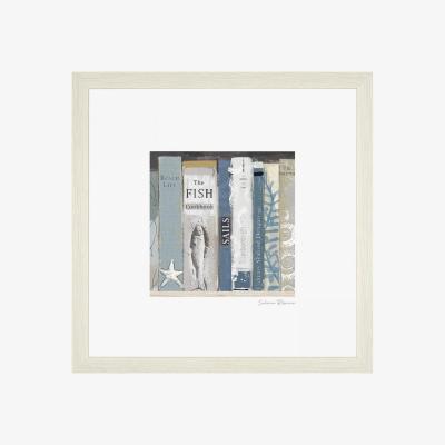Perch and Parrow Coastal Book Collection Framed Wall Art