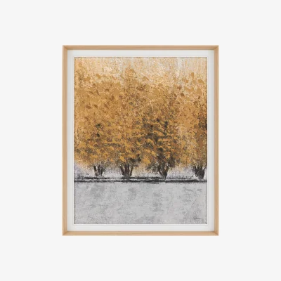 Perch and Parrow Golden Grove Framed Canvas