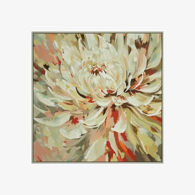 Perch and Parrow Chrysanthemum Framed Art