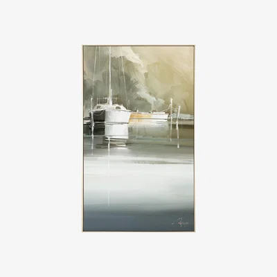 Perch and Parrow Voyage Framed Canvas Wall Art