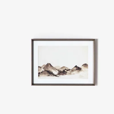 Perch and Parrow Bellamy Abstract Mountain Framed Wall Art