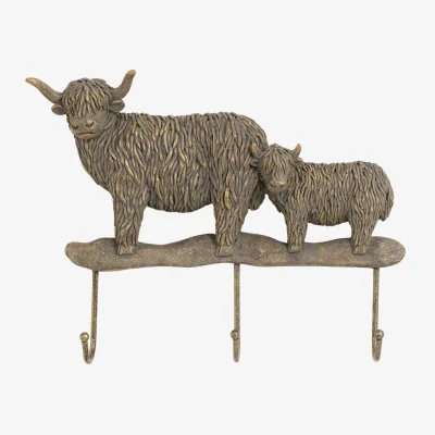 Perch and Parrow Alba Highland Cow Mum and Calf Hooks