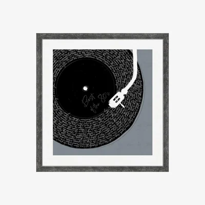 Perch and Parrow 80s Vinyl Framed Wall Art