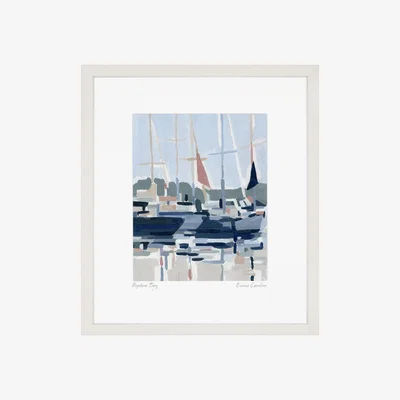 Perch and Parrow Harbour Hues Framed Wall Art