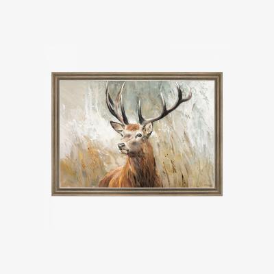 Perch and Parrow Stately Stag Framed Canvas Wall Art