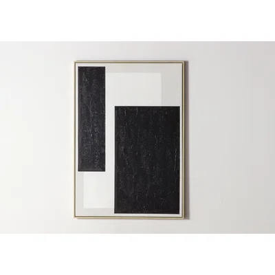 Perch and Parrow Odyssey II Abstract Framed Canvas