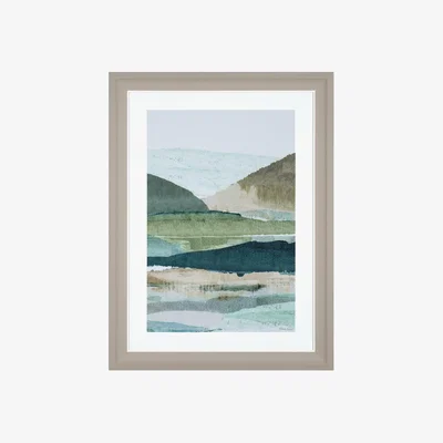Perch and Parrow Tranquil Valley Framed Wall Art
