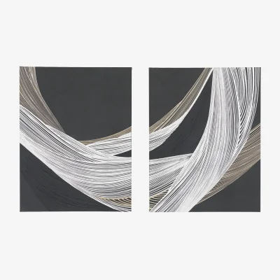 Perch and Parrow Eternity Canvas, Set of 2