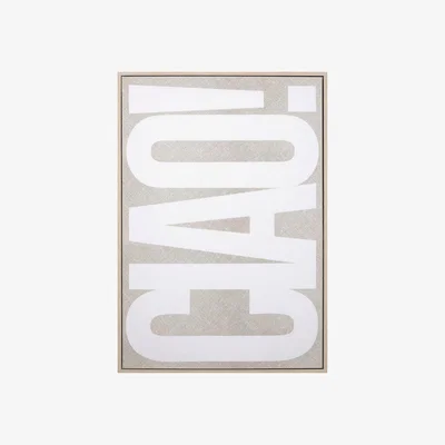 Perch and Parrow Graphic Ciao Framed Wall Art