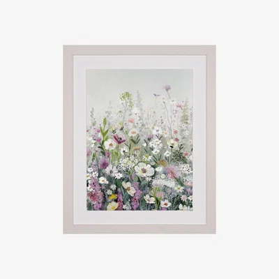 Perch and Parrow Pastel Petals Framed Art