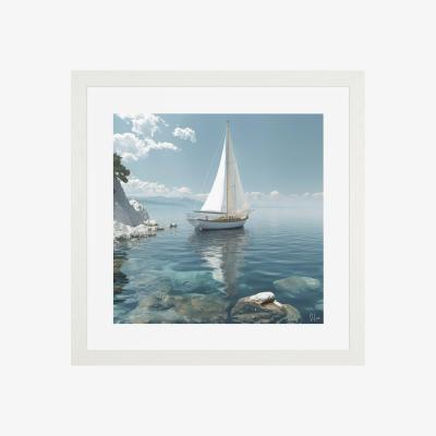 Perch and Parrow Rocky Shoreline Framed Art