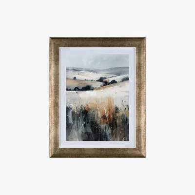 Perch and Parrow Rolling Hills Framed Art, Small