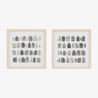 Perch and Parrow Neighborhood Wall Art, Set of 2
