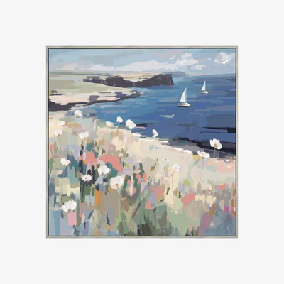Perch and Parrow Cliff-Top Vista Framed Art