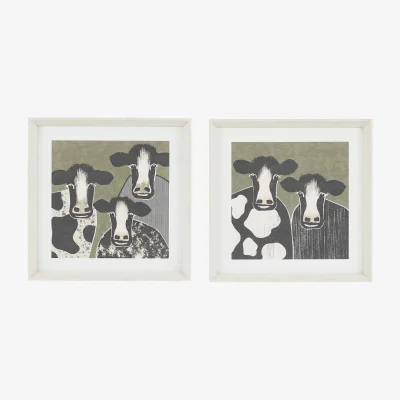 Perch and Parrow The Animal Collection 1 Wall Art, Set of 2