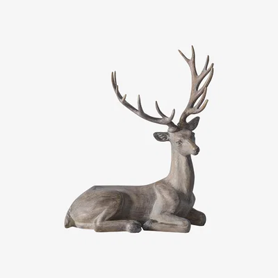 Perch and Parrow Kalmar Grey Wash Sitting Stag